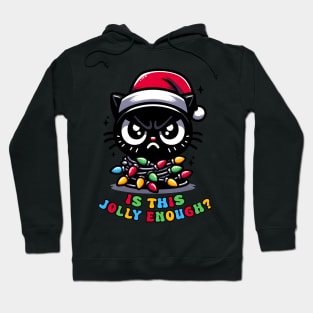 Is this Jolly Enough ? Black Cute Cat Hoodie